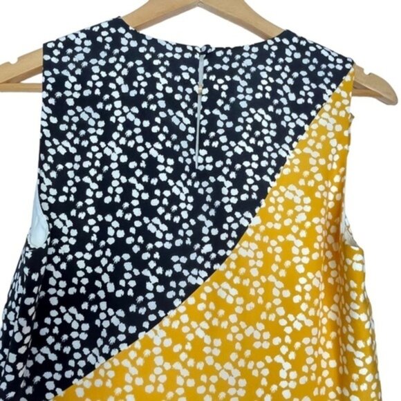 NWT SALONI Agnes Colorblock Midi Silk Dress Women Size 10 - Picture 6 of 13